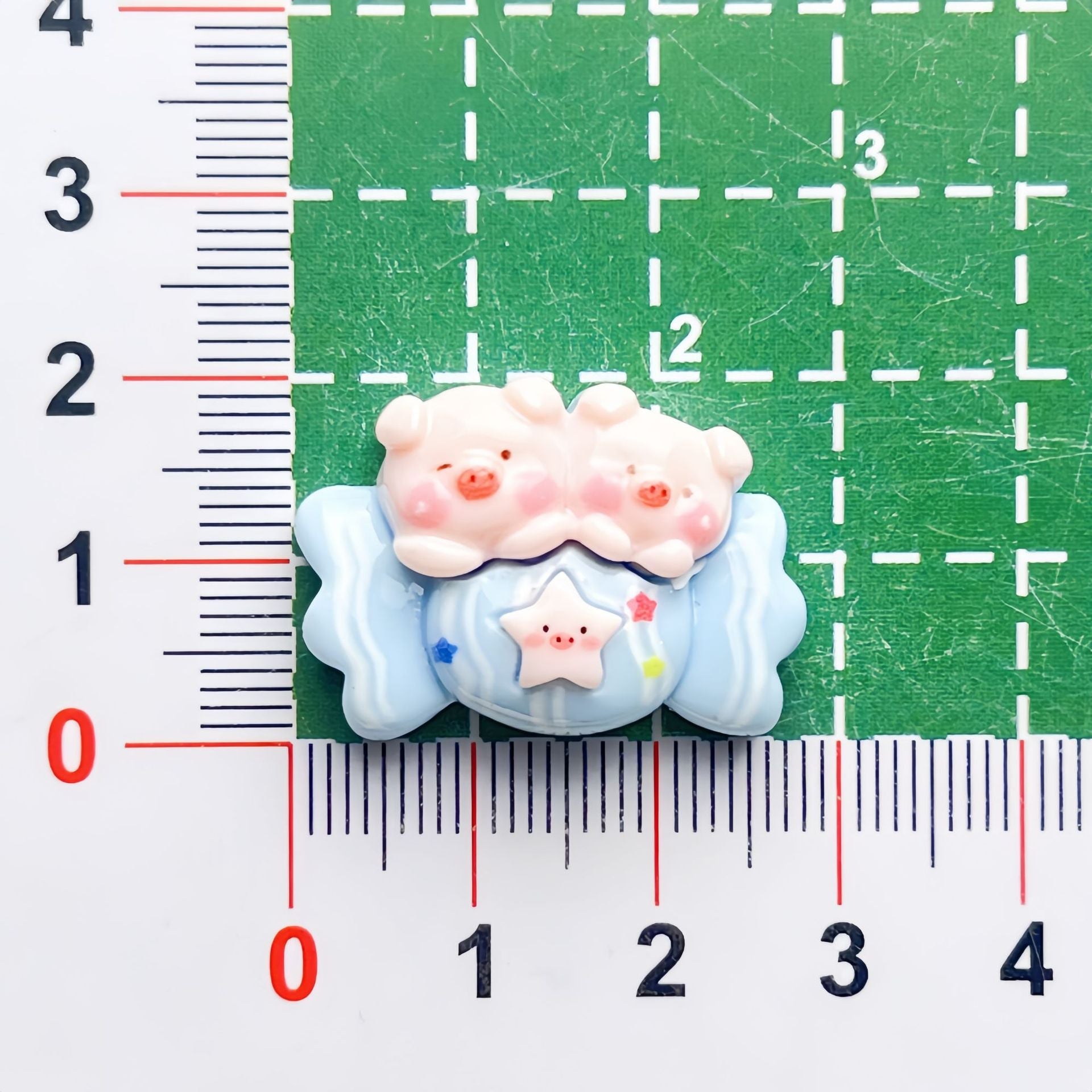 DIY Food Play Pink Sweet Dessert Pig Charms Accessories – Customizable Phone Case, Hairpin, Fridge Magnet & Keychain Set