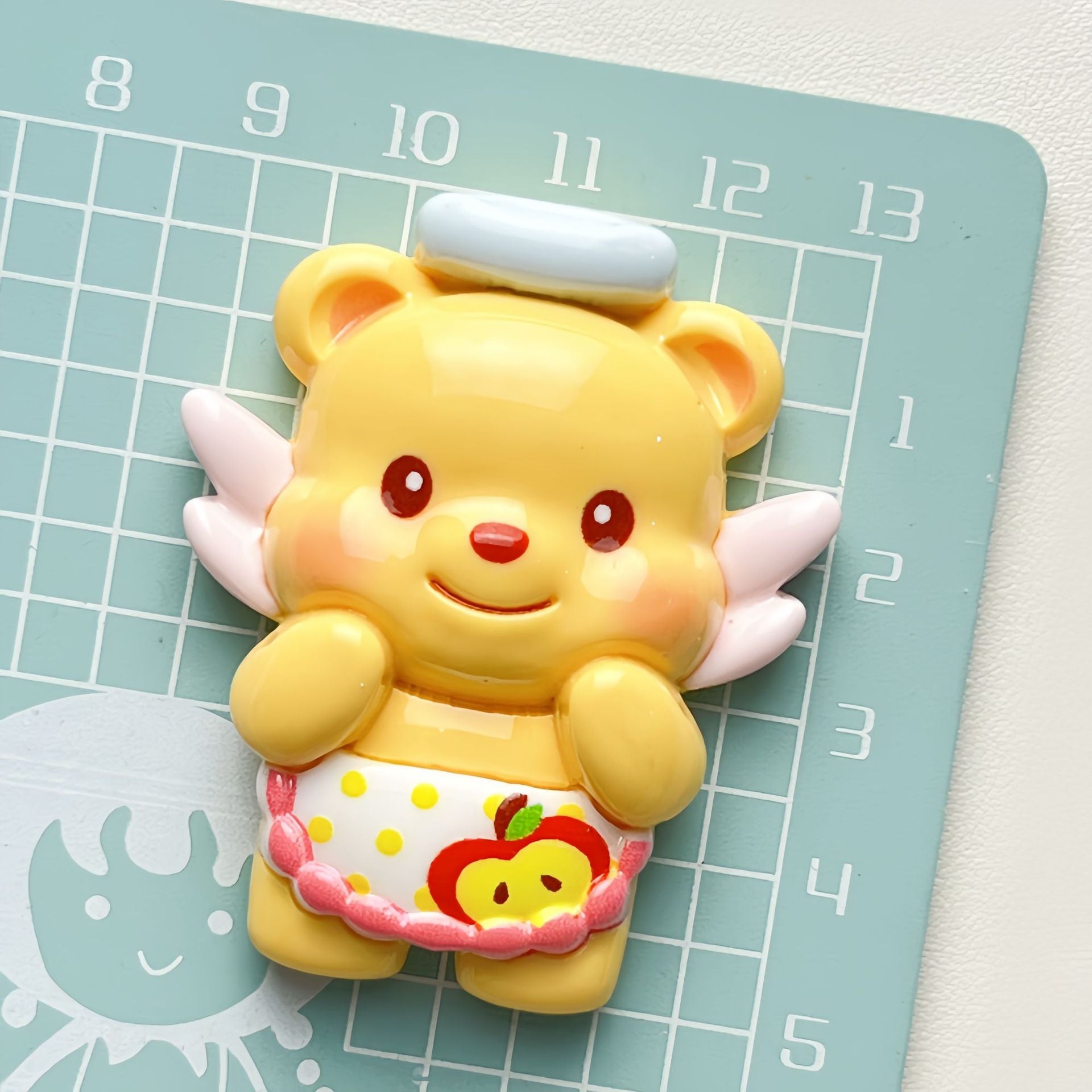 DIY Daka Heart Angel Bear Charms Accessories – Customizable Phone Case, Hairpin, Fridge Magnet & Keychain Set