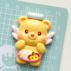 DIY Daka Heart Angel Bear Charms Accessories – Customizable Phone Case, Hairpin, Fridge Magnet & Keychain Set