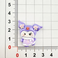 DIY  New Year Winter Outfit Charms Accessories – Customizable Phone Case, Hairpin, Fridge Magnet & Keychain Set