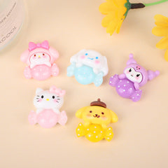 DIY Candy Animals Charms Accessories – Customizable Phone Case, Hairpin, Fridge Magnet & Keychain Set