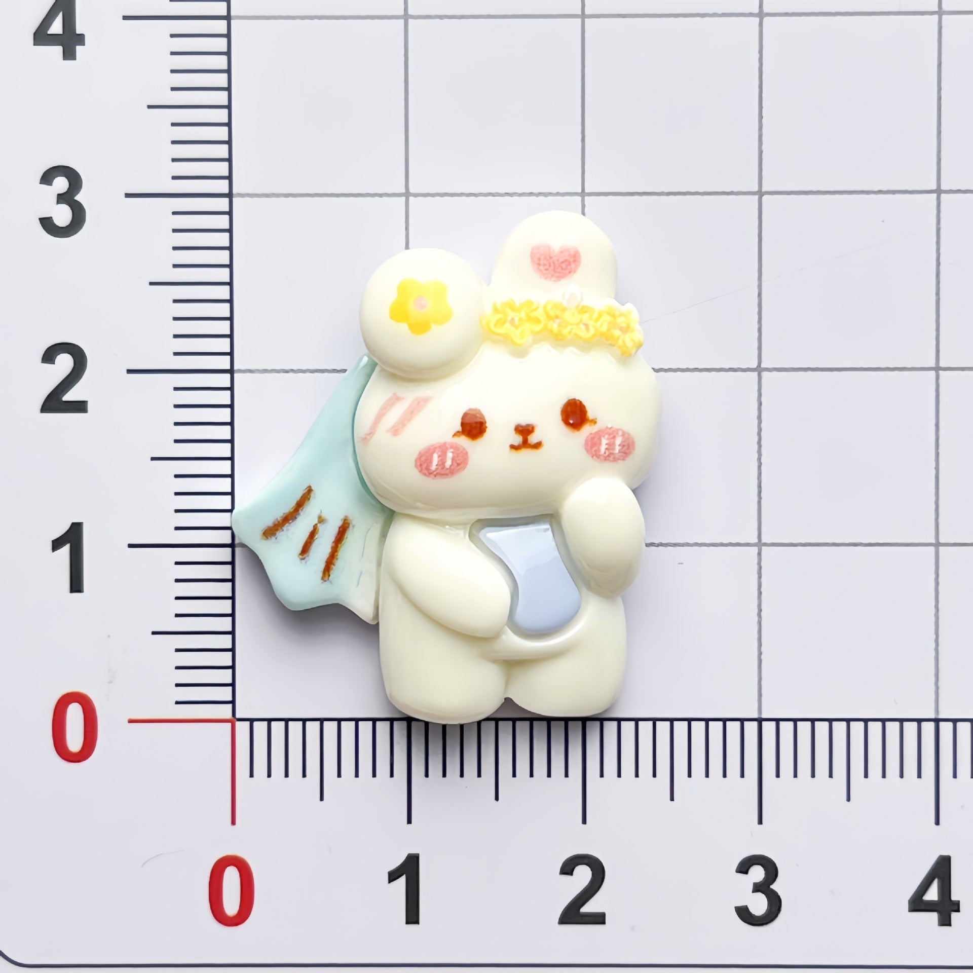 DIY Small Cute Bunny Charms Accessories – Customizable Phone Case, Hairpin, Fridge Magnet & Keychain Set