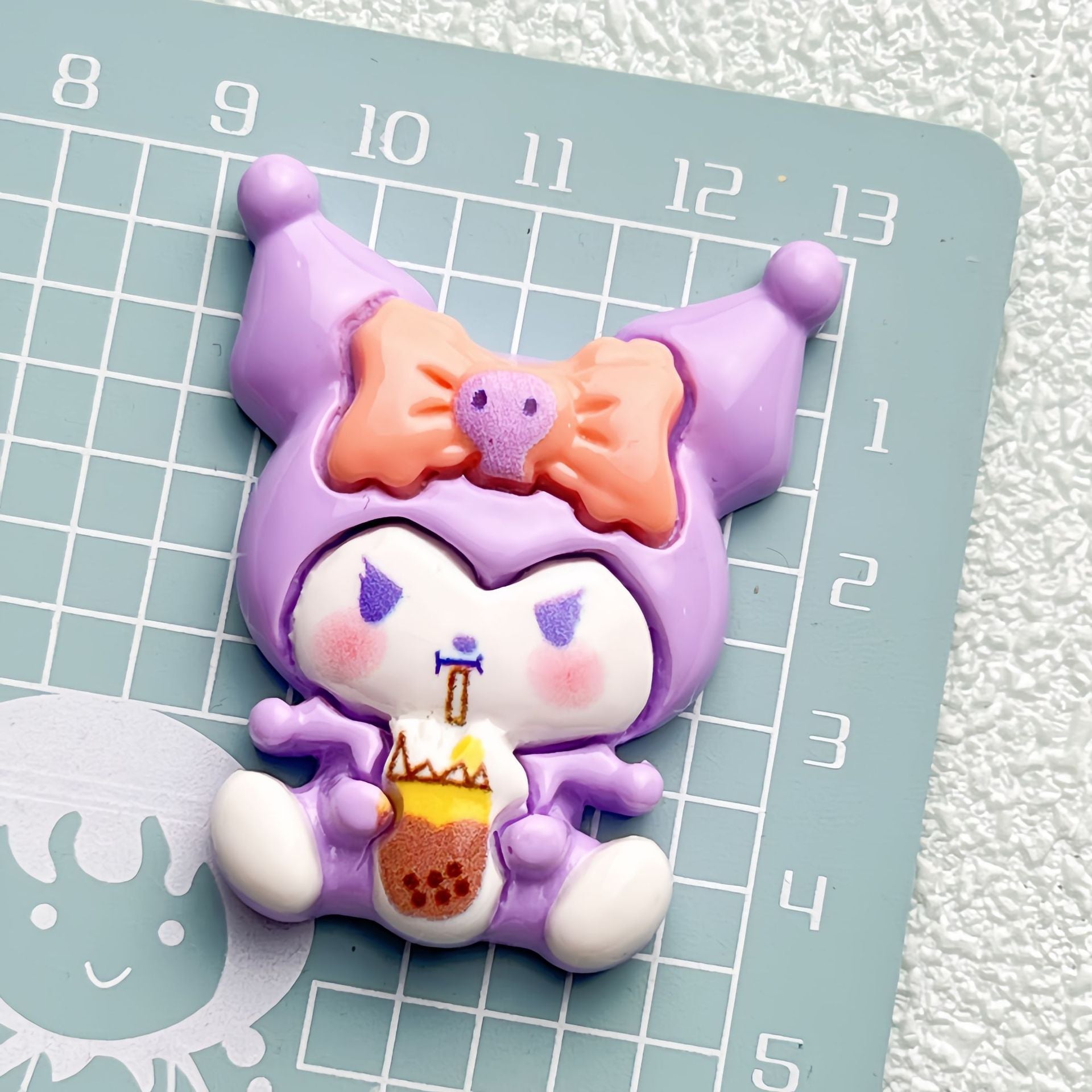 DIY Animal Drinking Milk Tea Charms Accessories – Customizable Phone Case, Hairpin, Fridge Magnet & Keychain Set