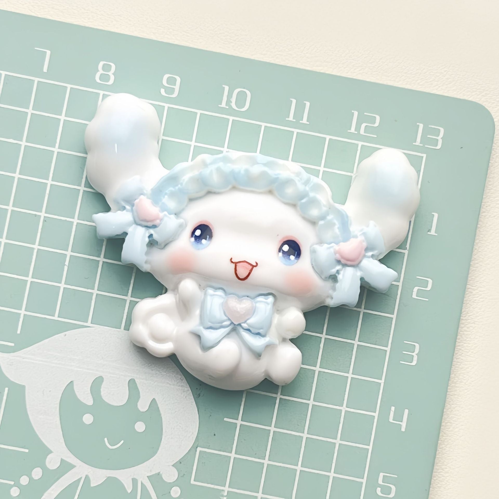 DIY  Bowknot Puppy Charms Accessories – Customizable Phone Case, Hairpin, Fridge Magnet & Keychain Set