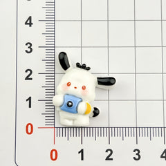 DIY Spring Outing Puppy Charms Accessories – Customizable Phone Case, Hairpin, Fridge Magnet & Keychain Set