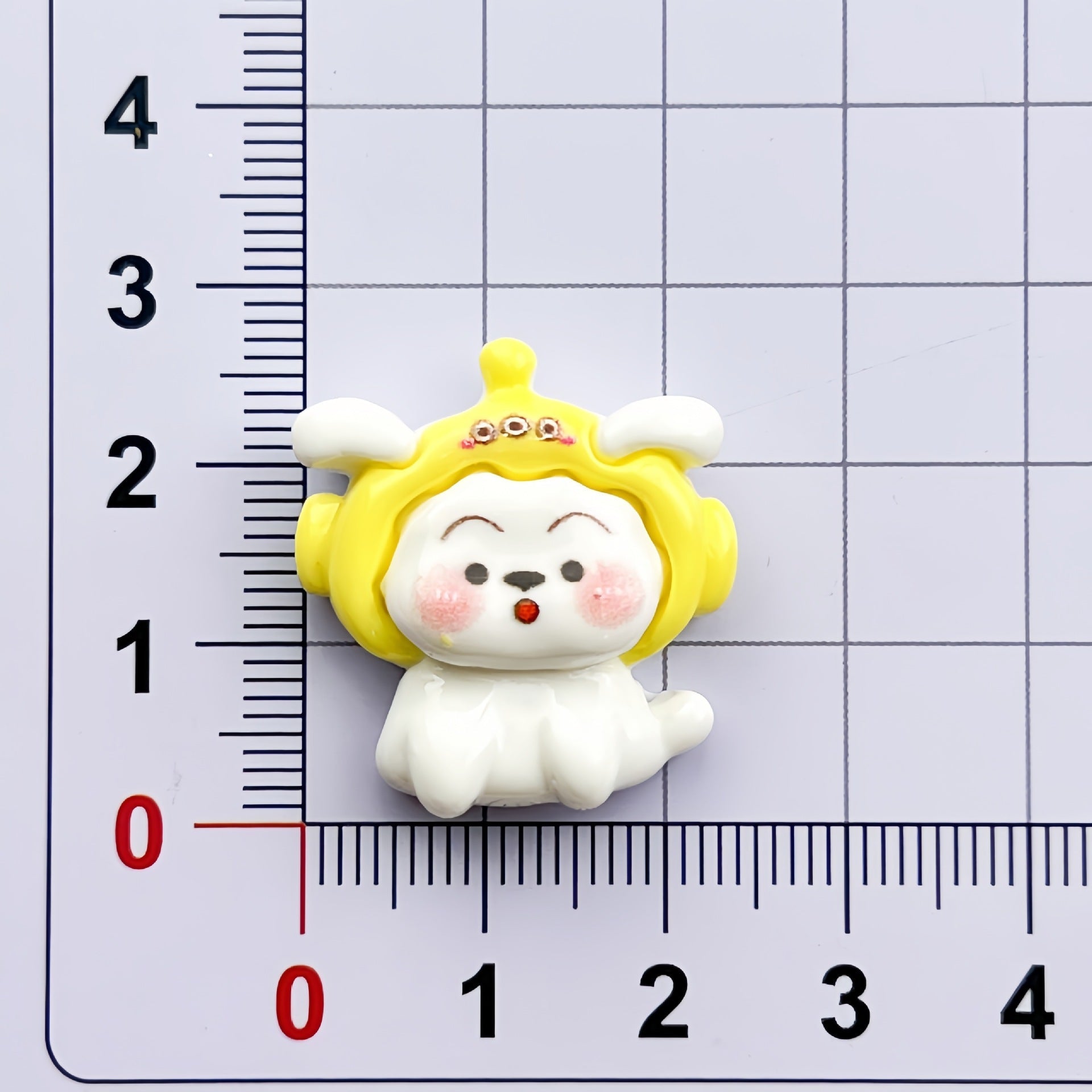 DIY Multicolor Hat Little White Dog Charms Accessories – Customizable Phone Case, Hairpin, Fridge Magnet & Keychain Set