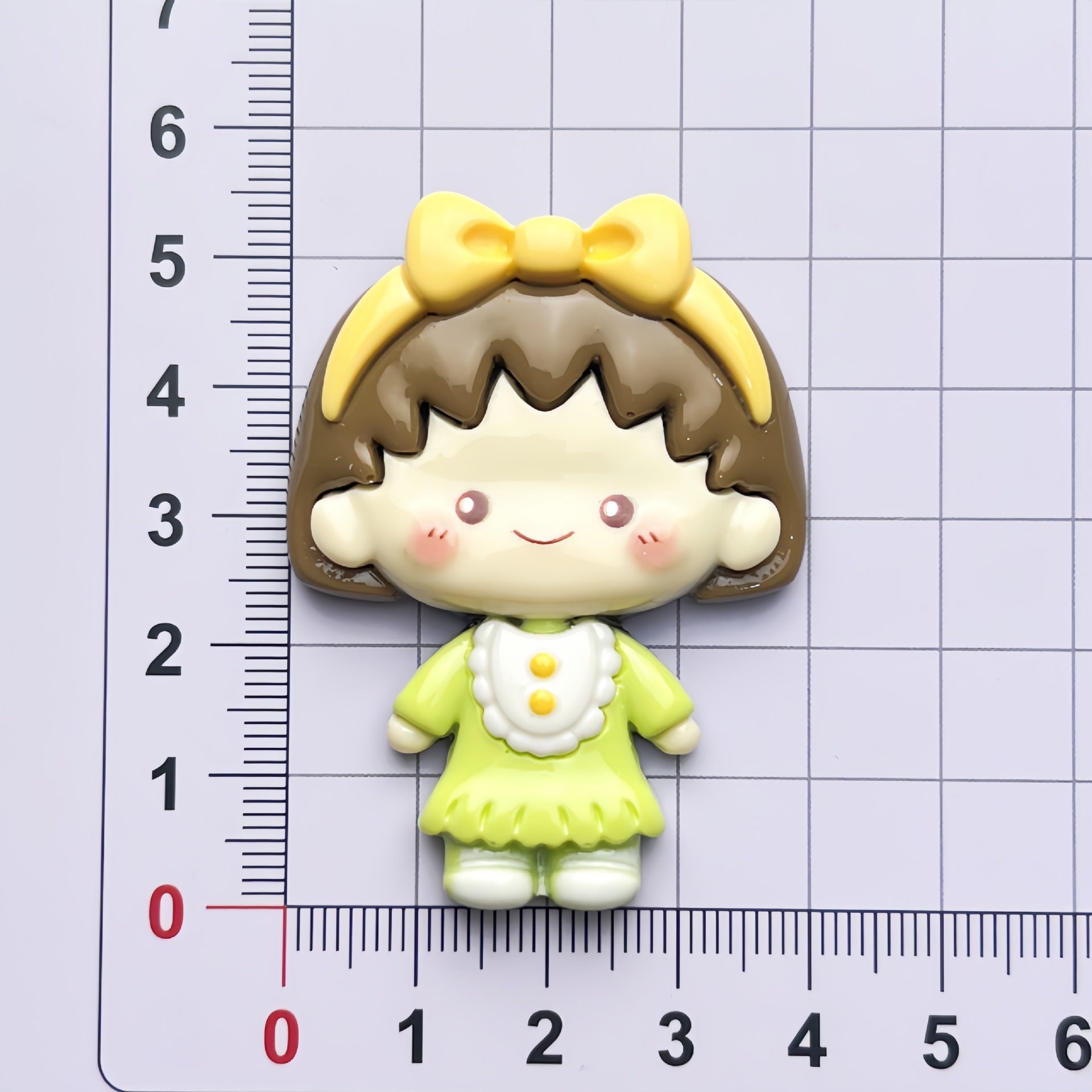 DIY Large Card Resin Girl Charms Accessories – Customizable Phone Case, Hairpin, Fridge Magnet & Keychain Set