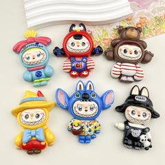 DIY Ctue Cartoon Charms Accessories – Customizable Phone Case, Hairpin, Fridge Magnet & Keychain Set