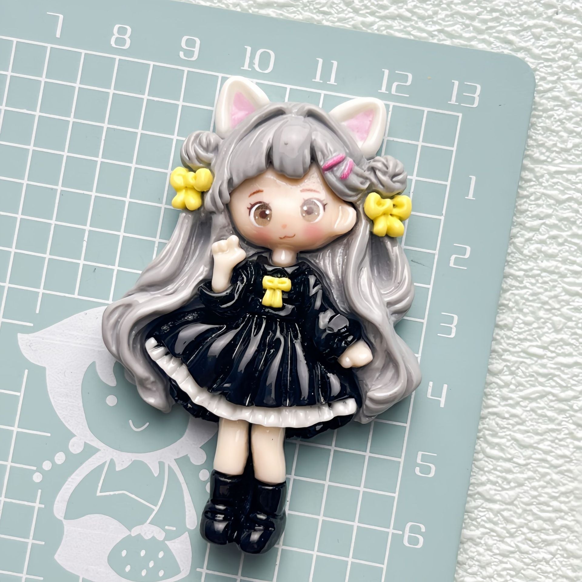 DIY Cosplay Pretty Girl Charms Accessories – Customizable Phone Case, Hairpin, Fridge Magnet & Keychain Set