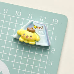 DIY  Camping Sanrio Charms Accessories – Customizable Phone Case, Hairpin, Fridge Magnet & Keychain Set