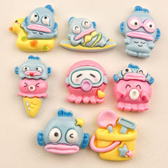 DIY Clownfish Charms Accessories – Customizable Phone Case, Hairpin, Fridge Magnet & Keychain Set