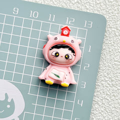 DIY Glossy Charms Accessories – Customizable Phone Case, Hairpin, Fridge Magnet & Keychain Set