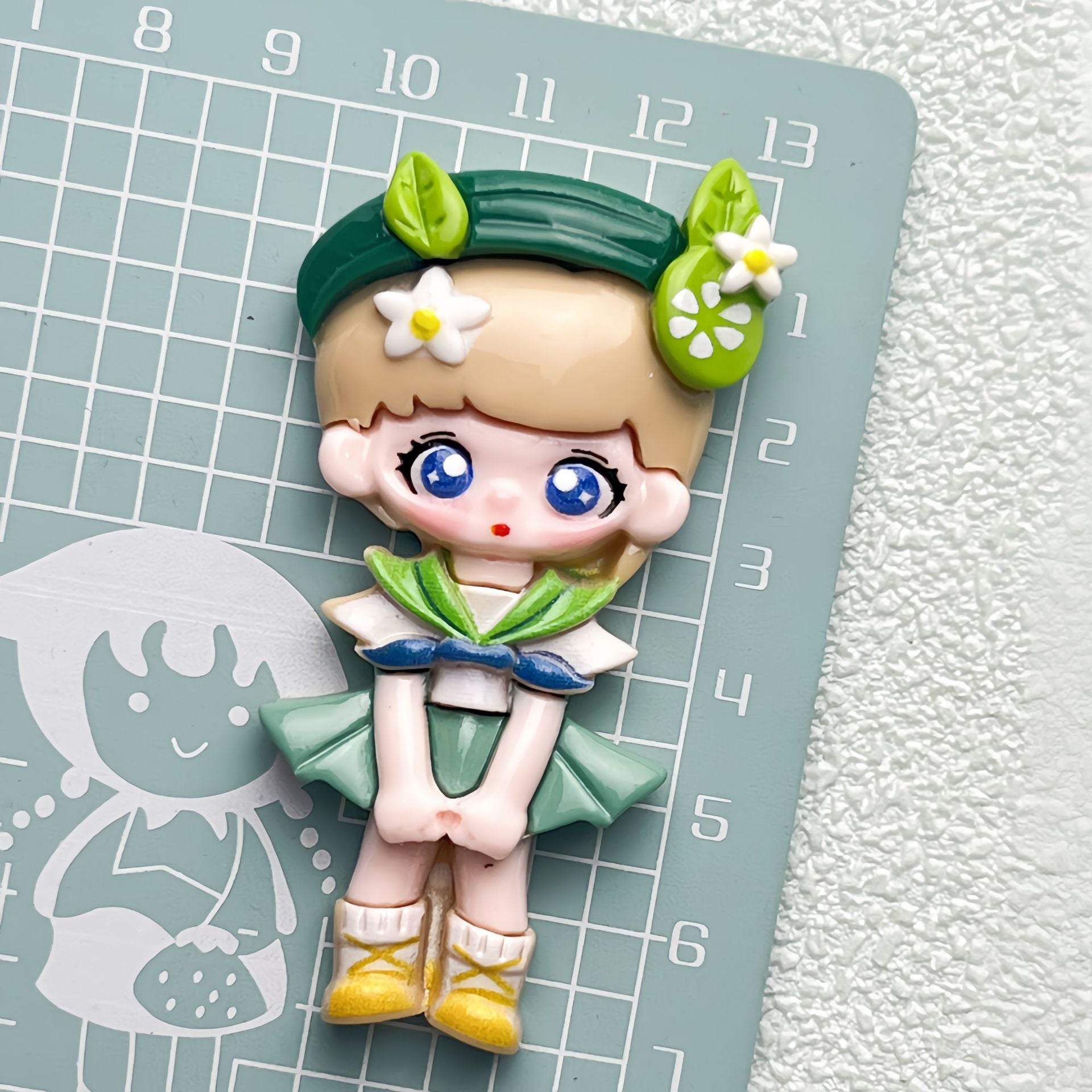 DIY Costume9Girl Charms Accessories – Customizable Phone Case, Hairpin, Fridge Magnet & Keychain Set