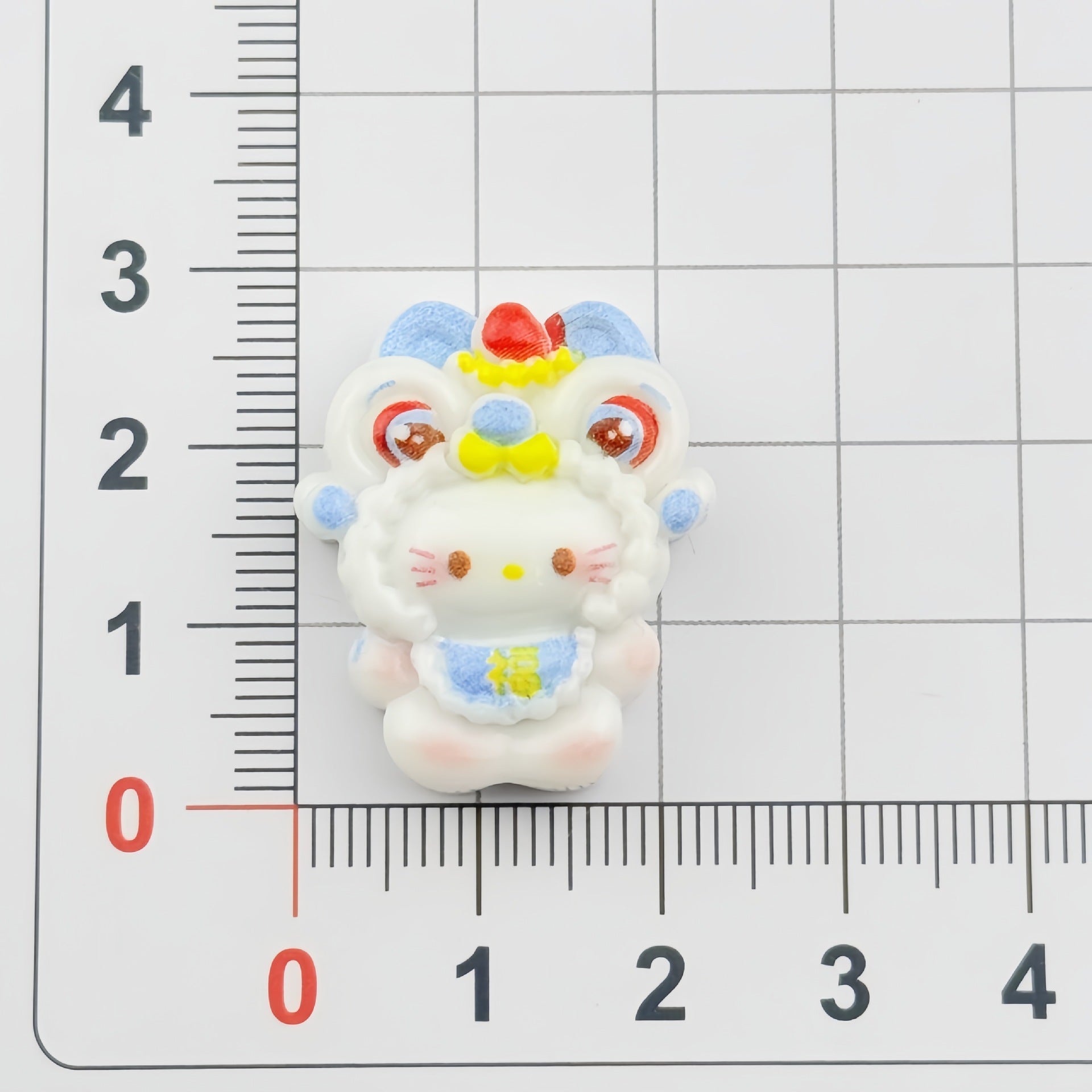 DIY multi-color lion dance kitten Charms Accessories – Customizable Phone Case, Hairpin, Fridge Magnet & Keychain Set