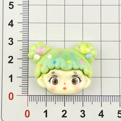 DIY Fine Glitter Girl Hair Charms Accessories – Customizable Phone Case, Hairpin, Fridge Magnet & Keychain Set