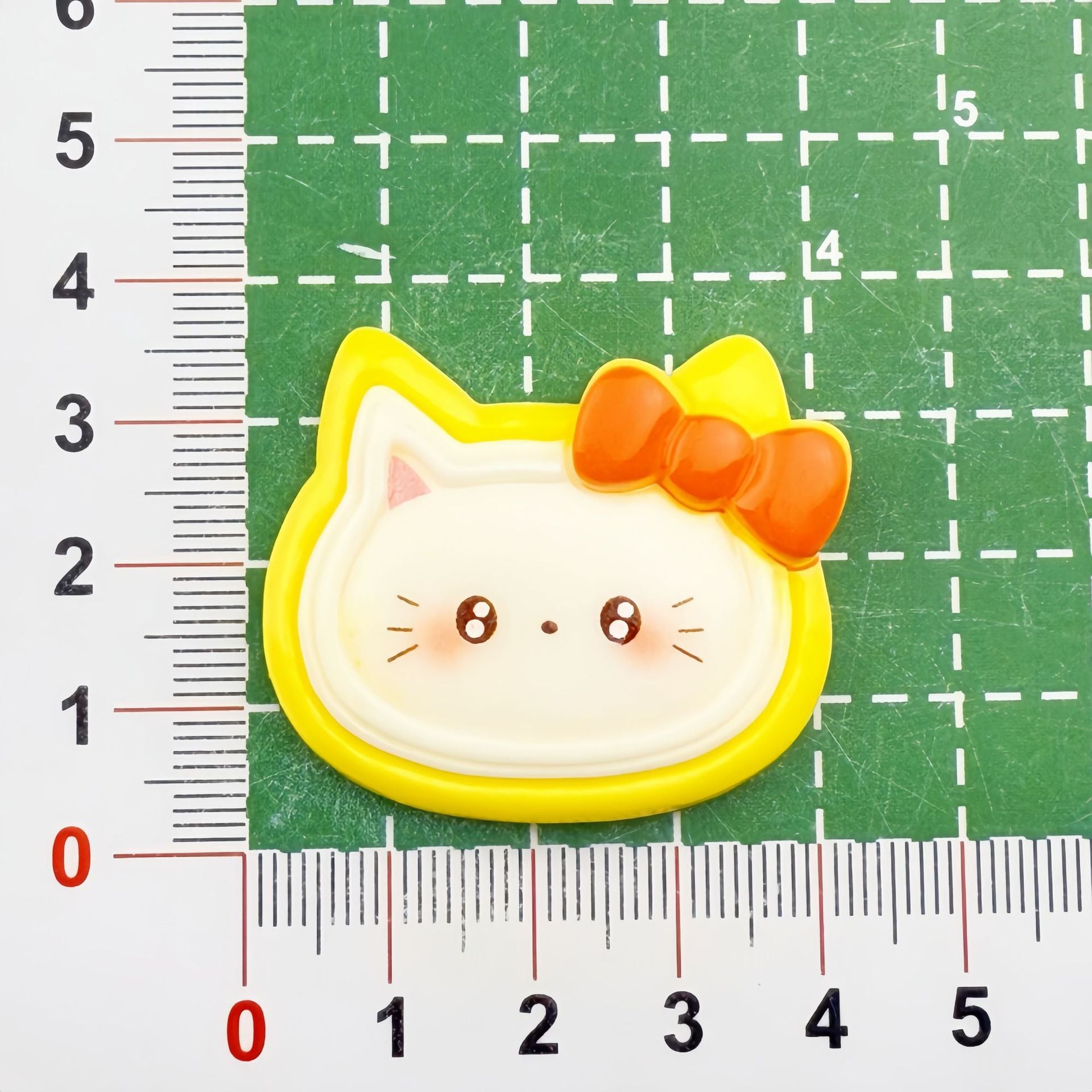 DIY multicolor bowknot kitten Charms Accessories – Customizable Phone Case, Hairpin, Fridge Magnet & Keychain Set