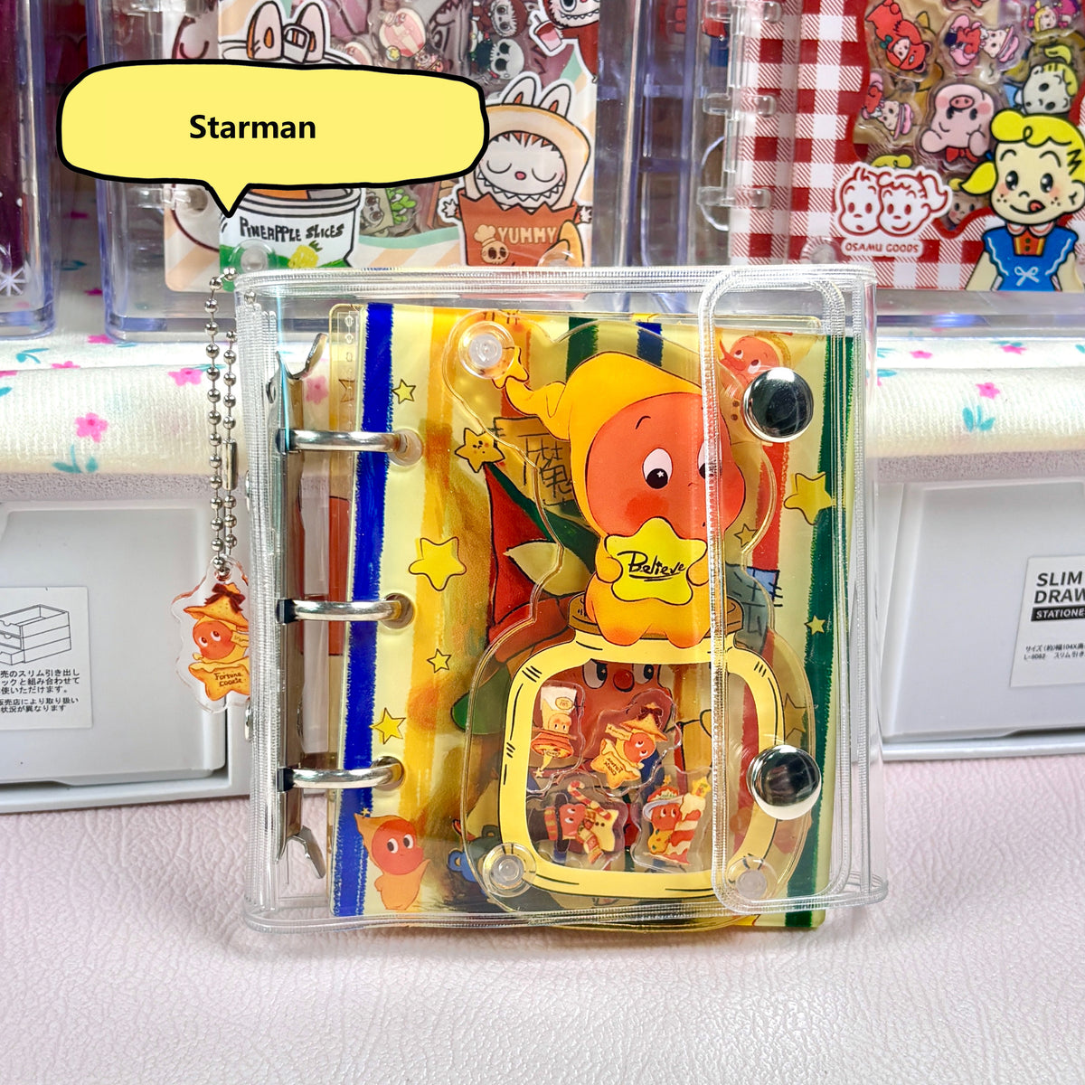 DIY Single Starman Acrylic Shaky Notebook - Customizable with Trendy & Anime IP Characters