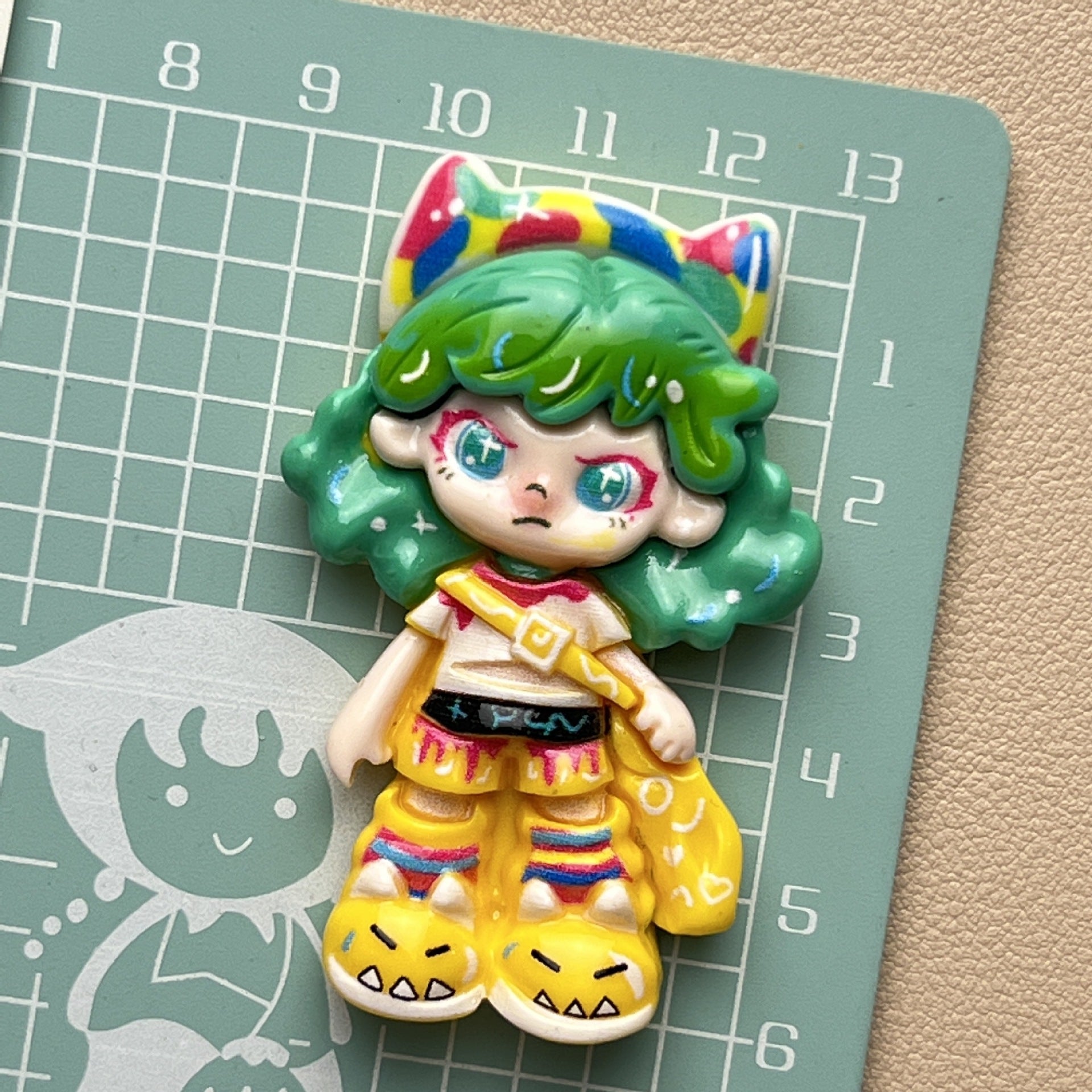 DIY Cute CartoonCharms Accessories – Customizable Phone Case, Hairpin, Fridge Magnet & Keychain Set