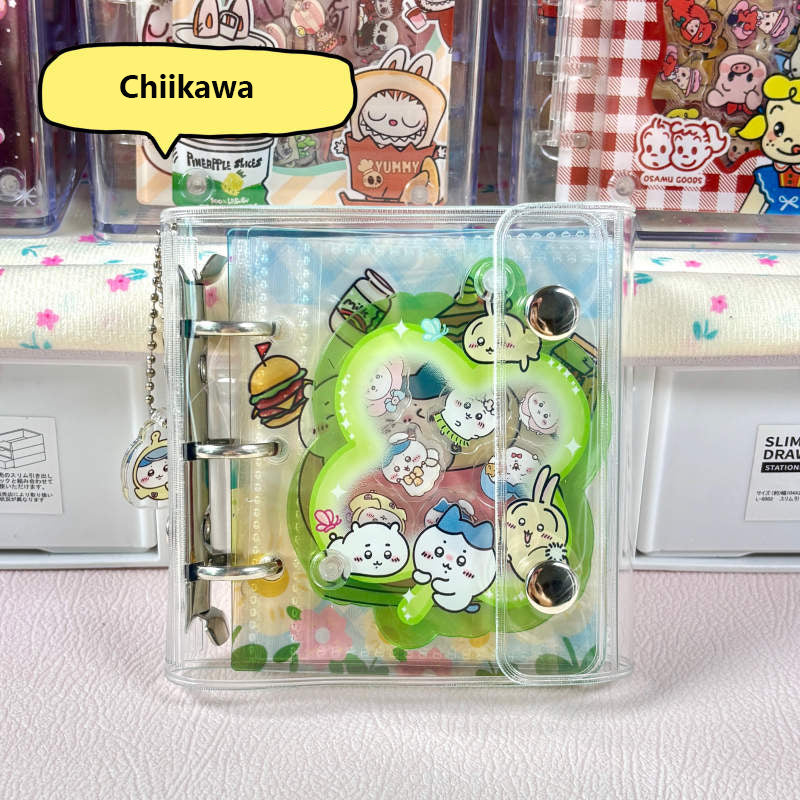 DIY Green Chiikawa Acrylic Shaky Notebook - Customizable with Trendy & Anime IP Characters