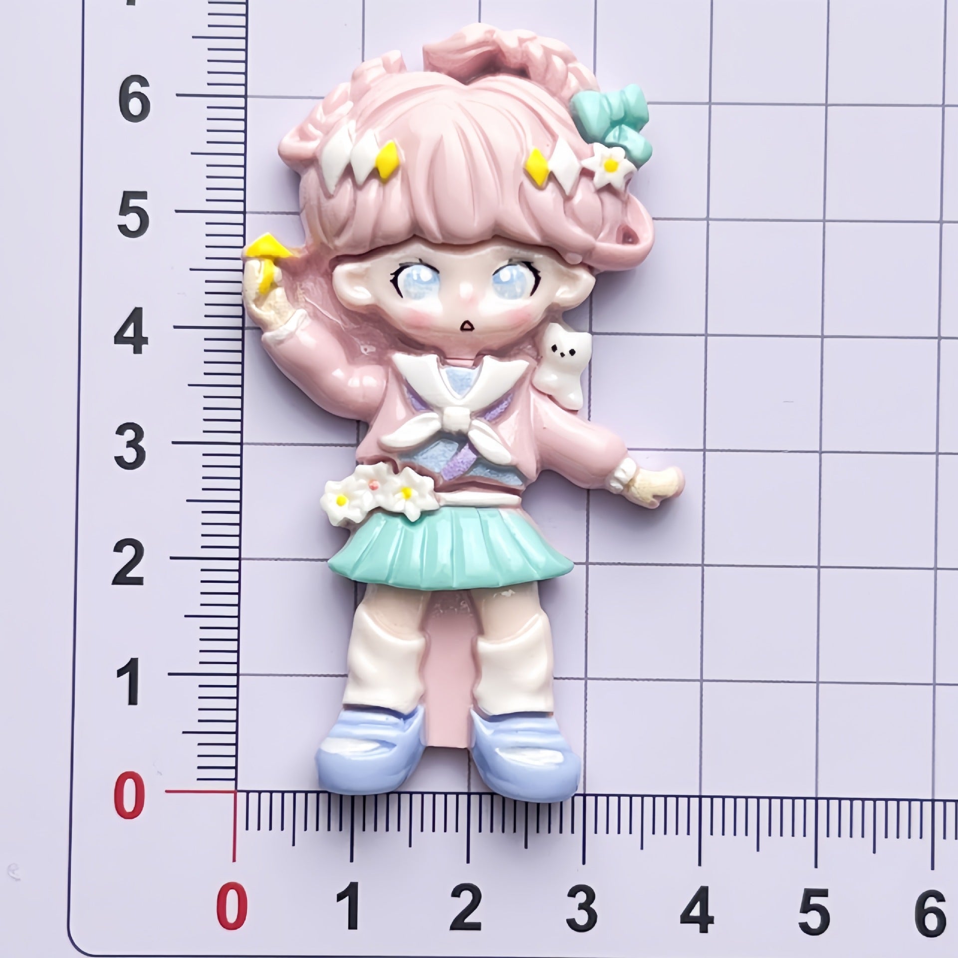 DIY Daka Beautiful Girl Charms Accessories – Customizable Phone Case, Hairpin, Fridge Magnet & Keychain Set