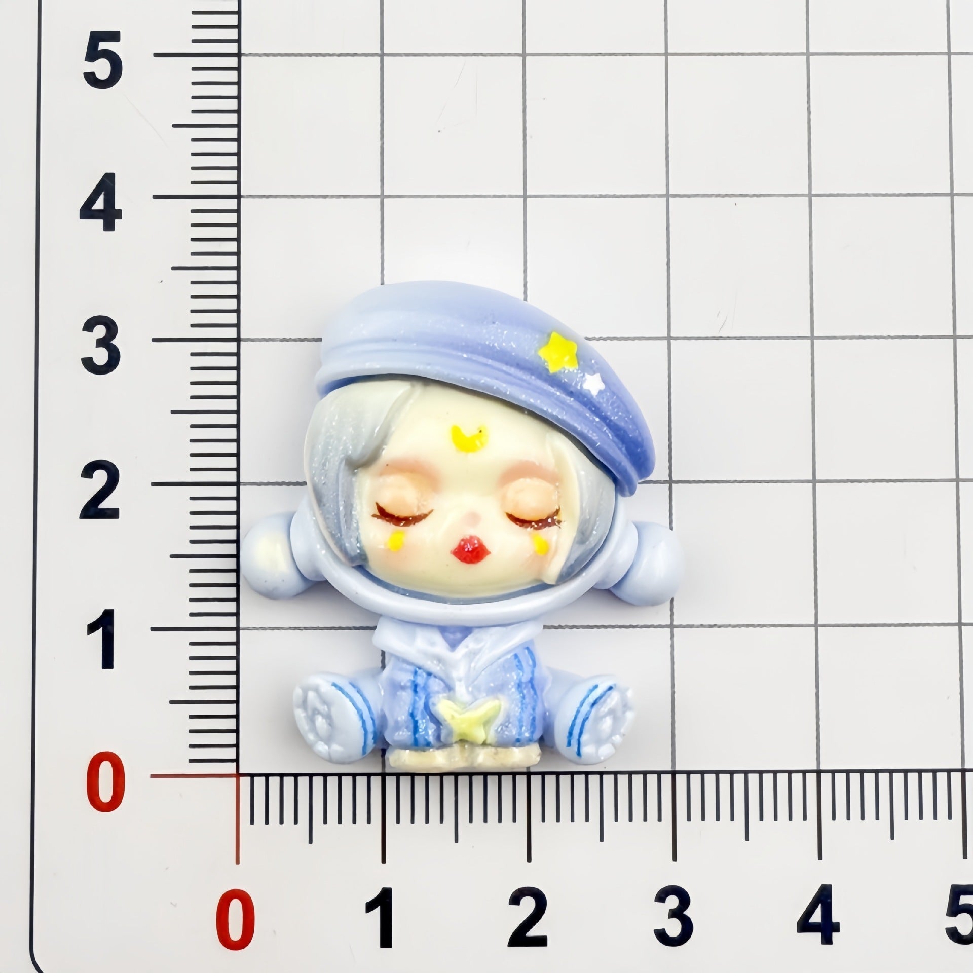 DIY  Cartoon Gradient Hat Bubble Girl Charms Accessories – Customizable Phone Case, Hairpin, Fridge Magnet & Keychain Set