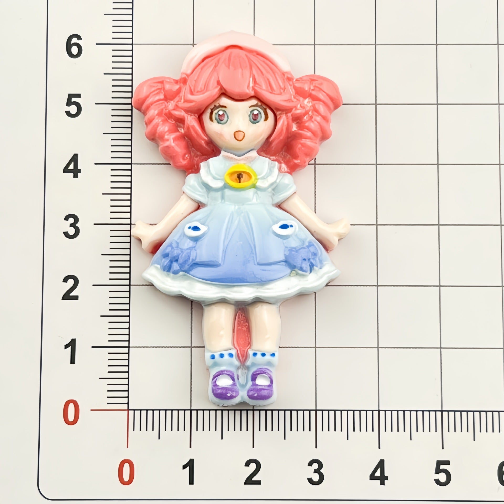 DIY Anime Girl Charms Accessories – Customizable Phone Case, Hairpin, Fridge Magnet & Keychain Set