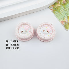 DIY Pig and Cat Sandwich Cookies Charms Accessories – Customizable Phone Case, Hairpin, Fridge Magnet & Keychain Set
