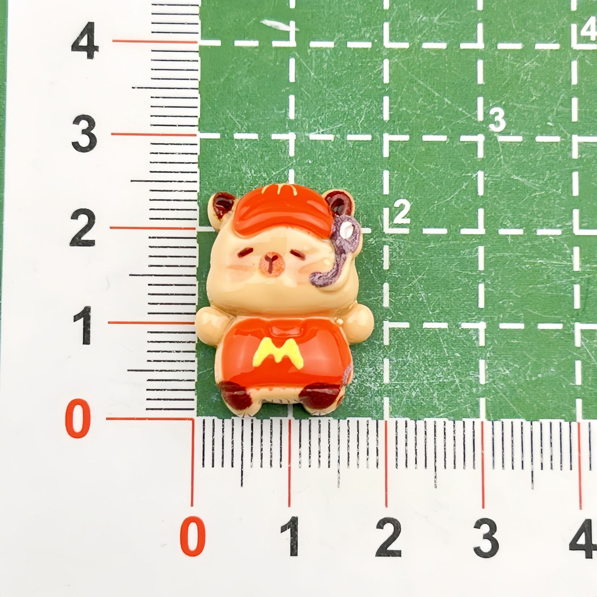 DIY Cute Burger Capibara Charms Accessories – Customizable Phone Case, Hairpin, Fridge Magnet & Keychain Set