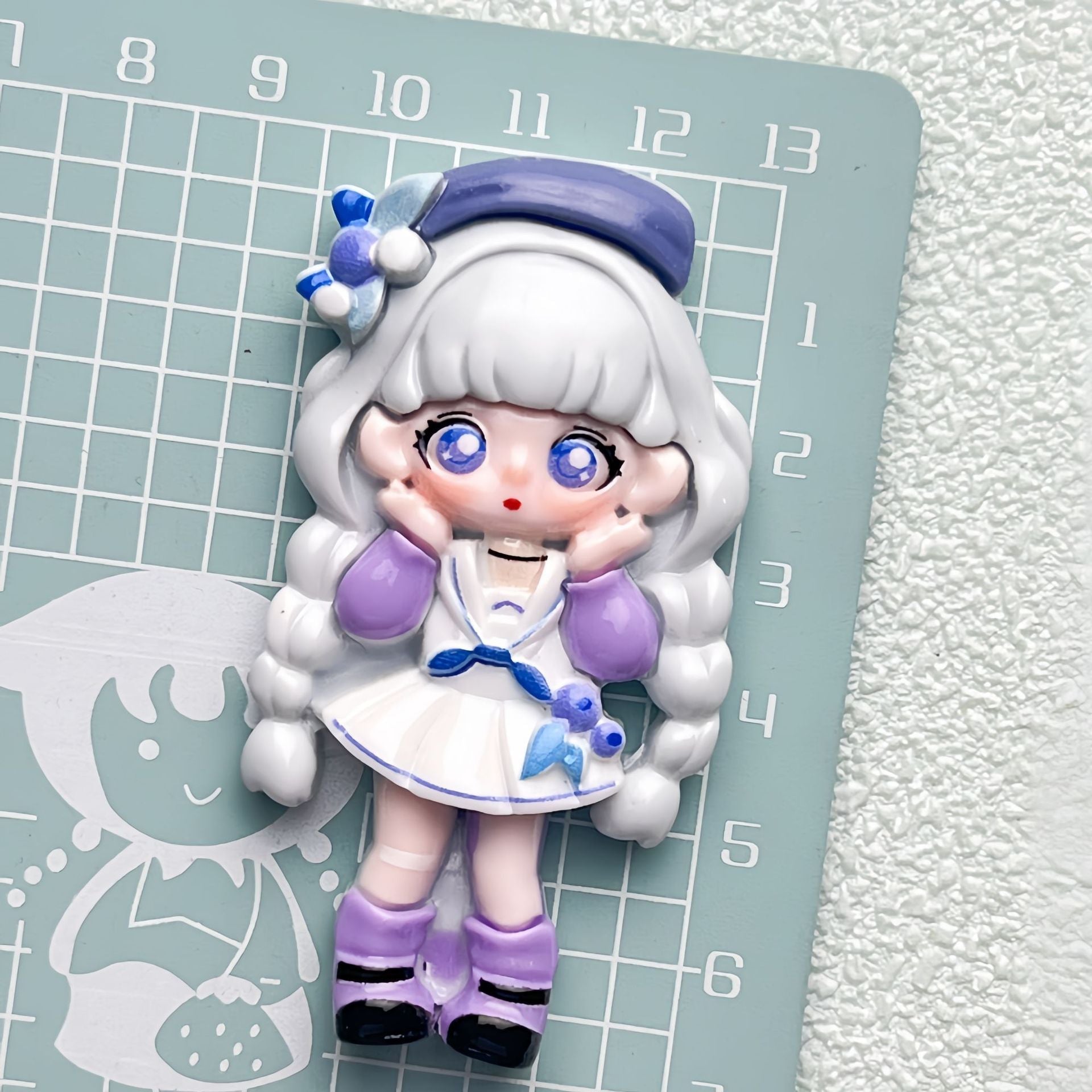 DIY Costume9Girl Charms Accessories – Customizable Phone Case, Hairpin, Fridge Magnet & Keychain Set