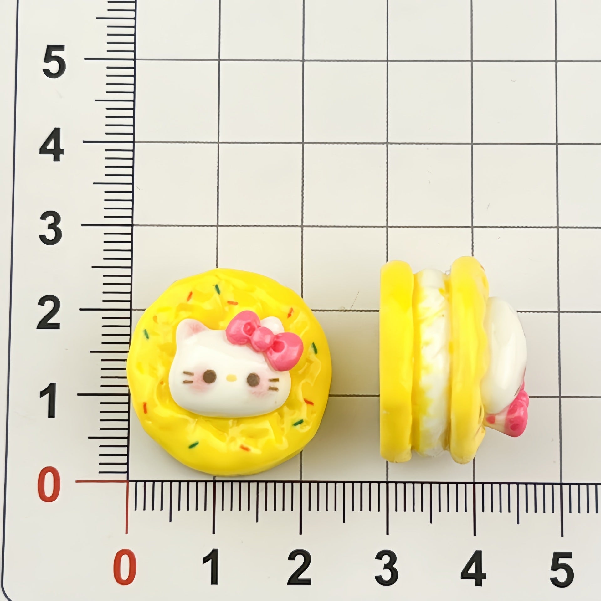 DIY Panda Egg Tart Charms Accessories – Customizable Phone Case, Hairpin, Fridge Magnet & Keychain Set