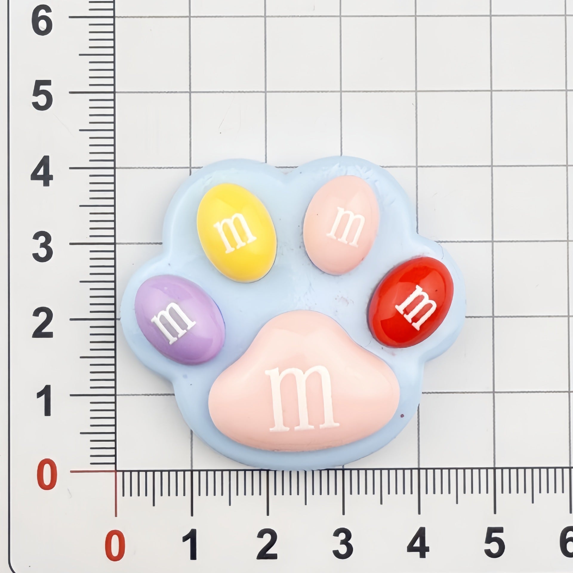 DIY  Cartoon  Multi Color  Bean Cat PawCharms Accessories – Customizable Phone Case, Hairpin, Fridge Magnet & Keychain Set