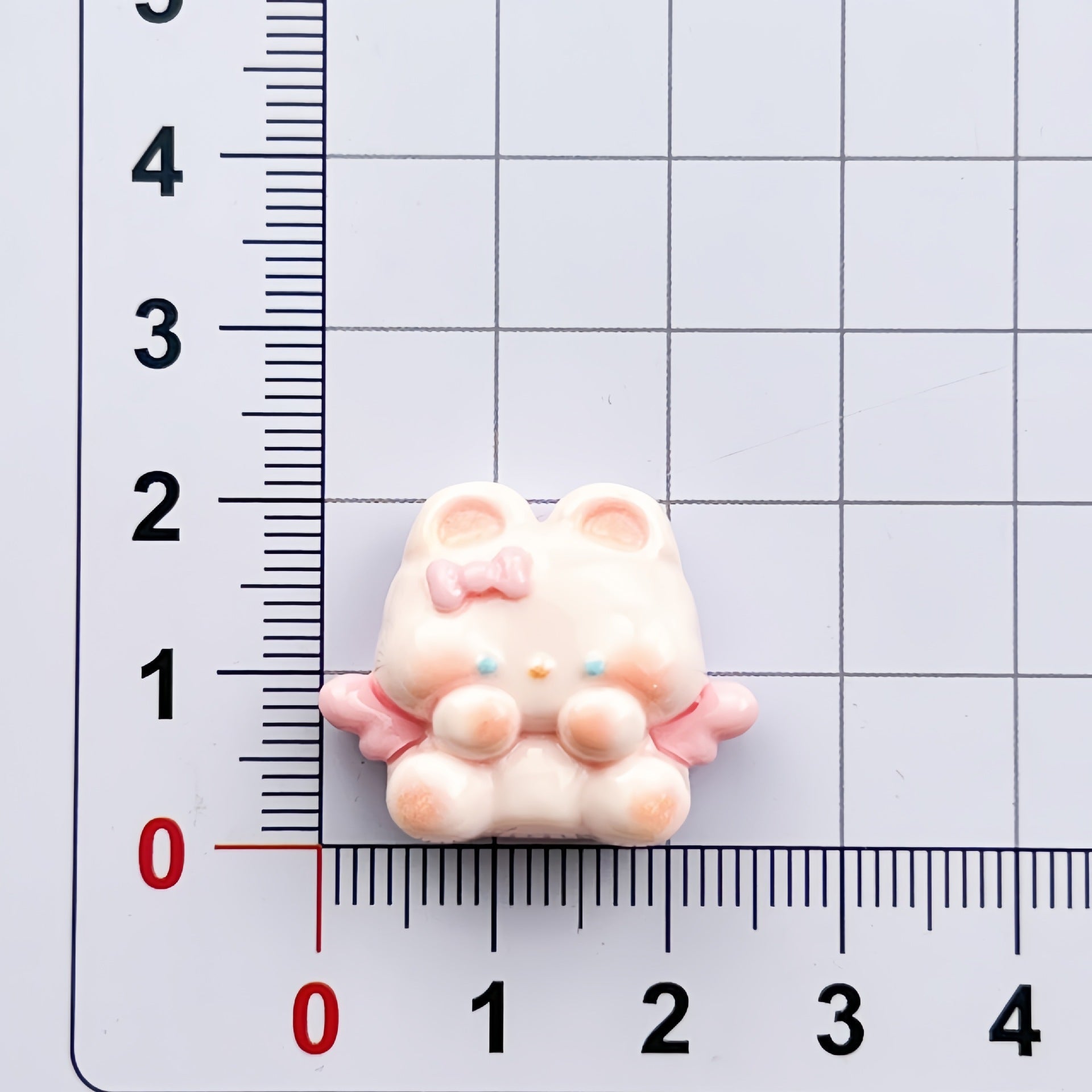 DIY Small Glossy Angel Bunny Charms Accessories – Customizable Phone Case, Hairpin, Fridge Magnet & Keychain Set
