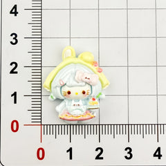DIY  Princess Dress kt Cat  Charms Accessories – Customizable Phone Case, Hairpin, Fridge Magnet & Keychain Set