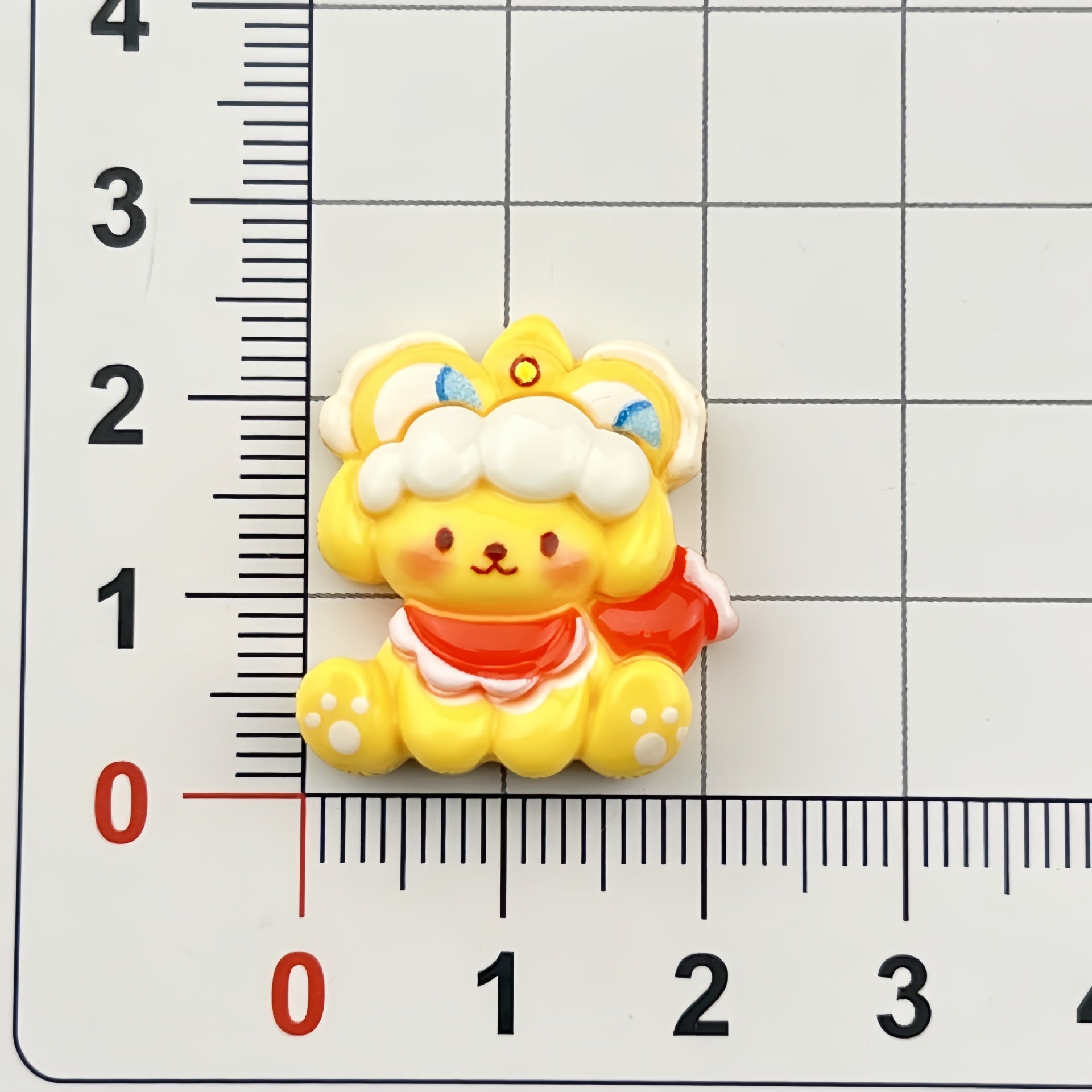 DIY New Year Cartoon Little Ou Charms Accessories – Customizable Phone Case, Hairpin, Fridge Magnet & Keychain Set