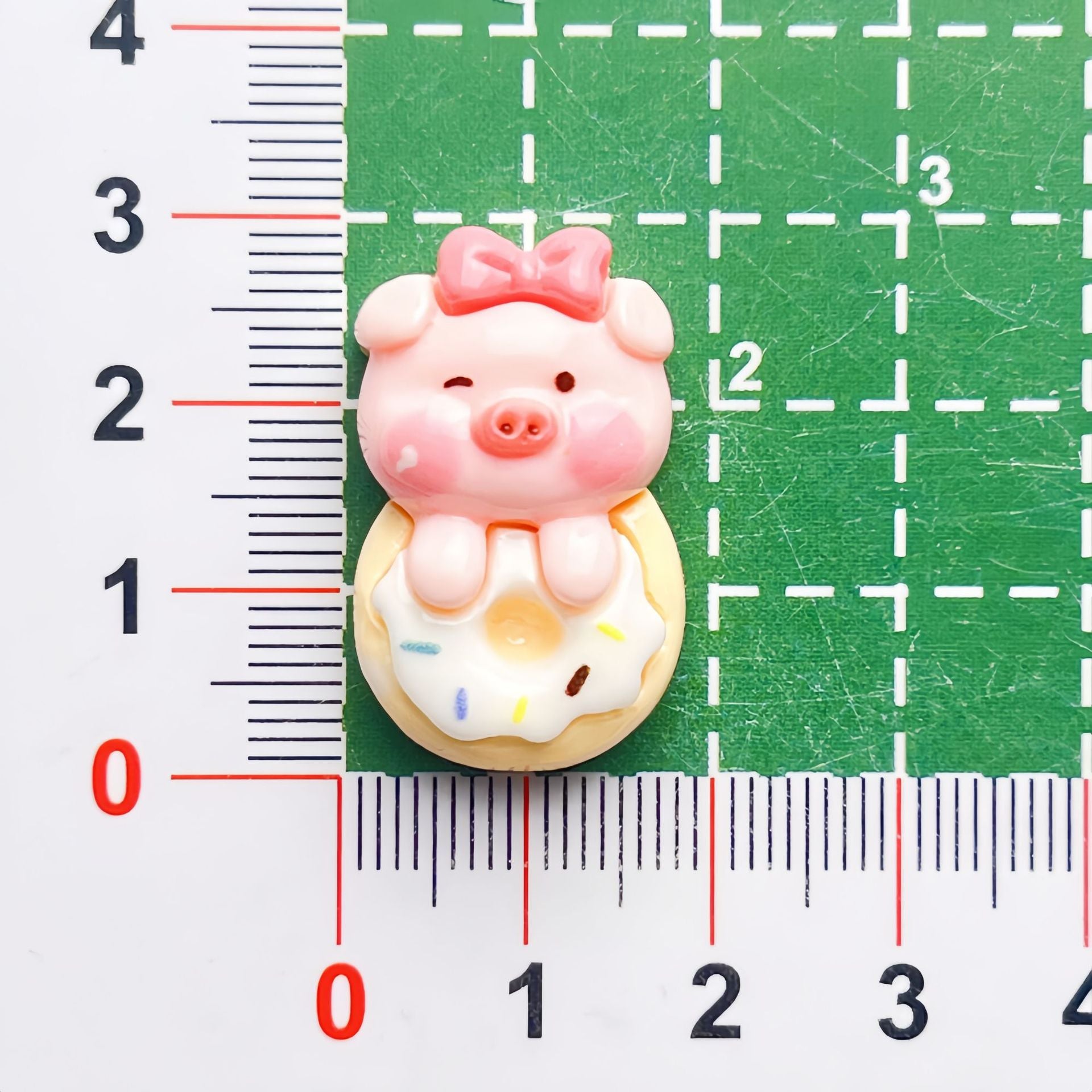 DIY Food Play Pink Sweet Dessert Pig Charms Accessories – Customizable Phone Case, Hairpin, Fridge Magnet & Keychain Set