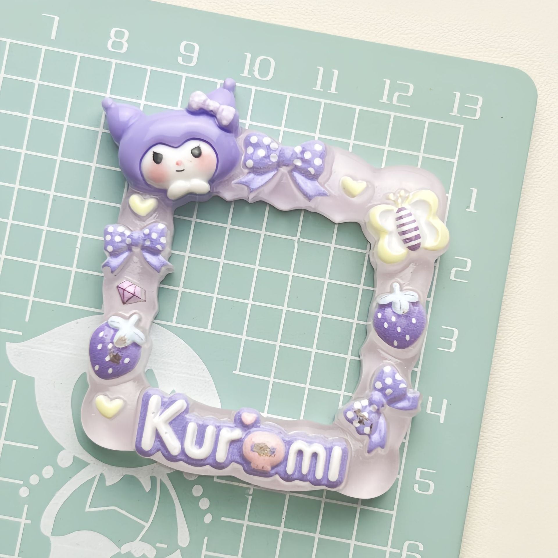 DIY  Small Animal Photo Frame Charms Accessories – Customizable Phone Case, Hairpin, Fridge Magnet & Keychain Set