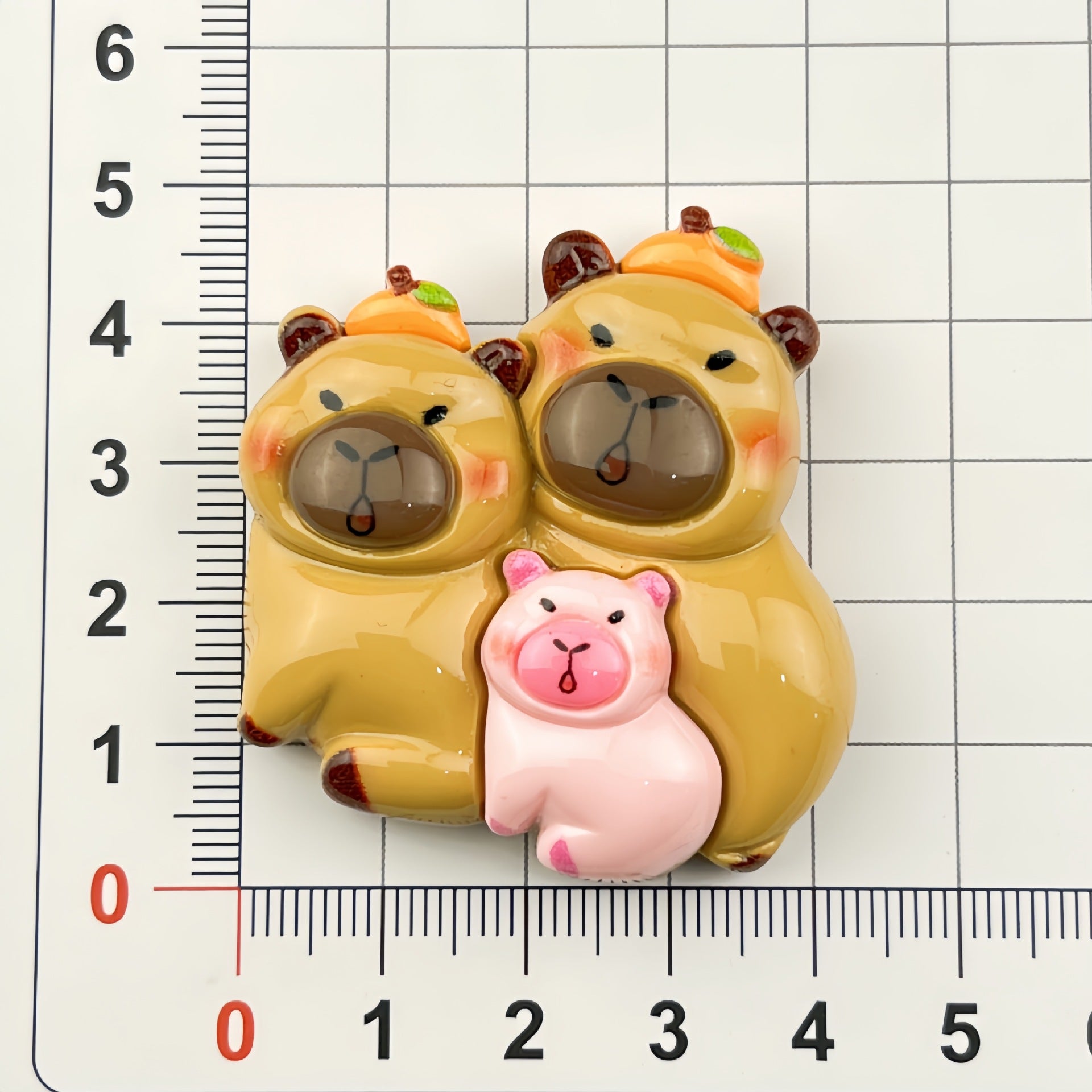 DIY Cartoon Little Turtle and Capybara Charms Accessories – Customizable Phone Case, Hairpin, Fridge Magnet & Keychain Set