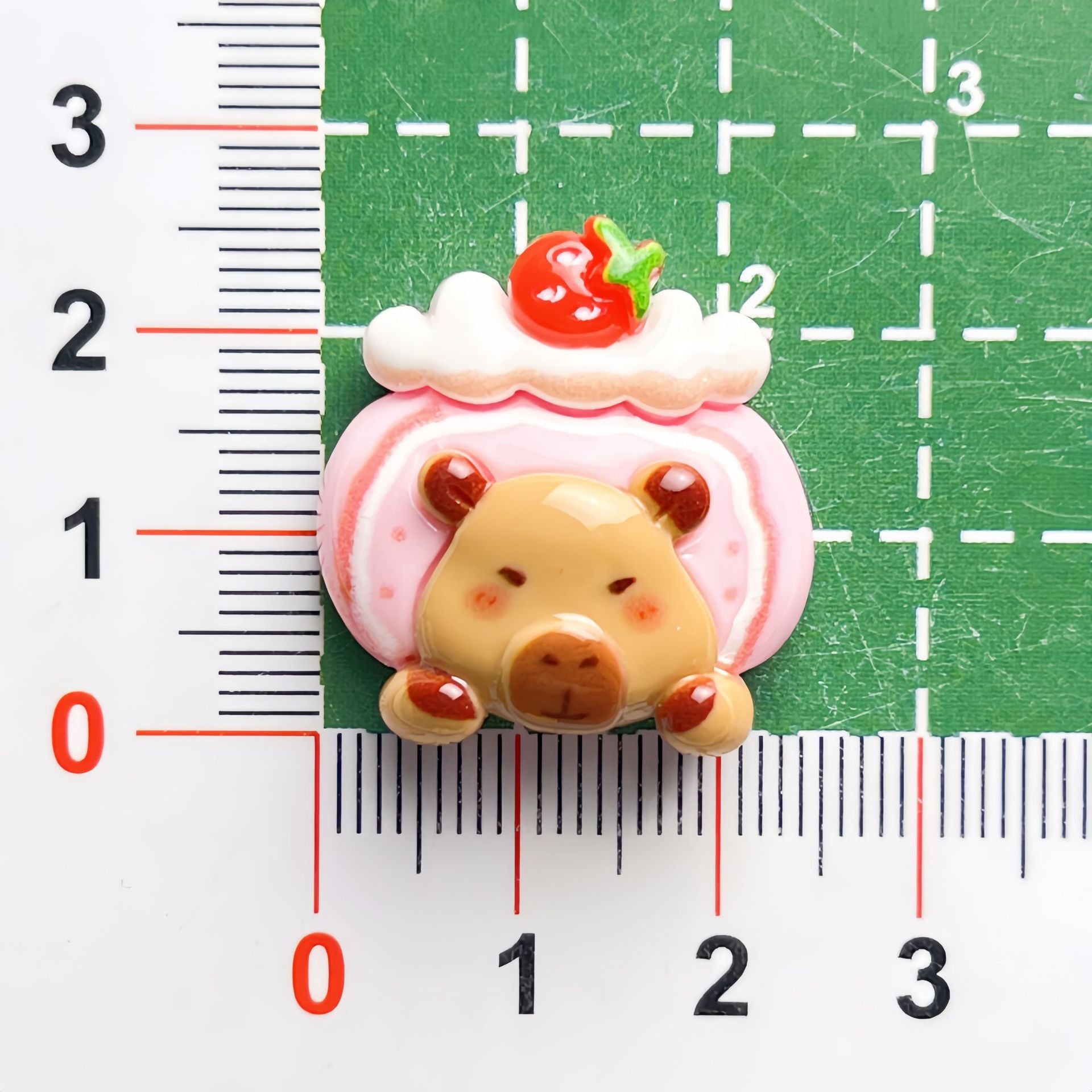 DIY  Cute Dessert Capybara Charms Accessories – Customizable Phone Case, Hairpin, Fridge Magnet & Keychain Set