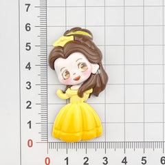 DIY  Princess  Cartoon Charms Accessories – Customizable Phone Case, Hairpin, Fridge Magnet & Keychain Set