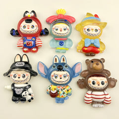 DIY Glow Funny Figurine Charms Accessories – Customizable Phone Case, Hairpin, Fridge Magnet & Keychain Set