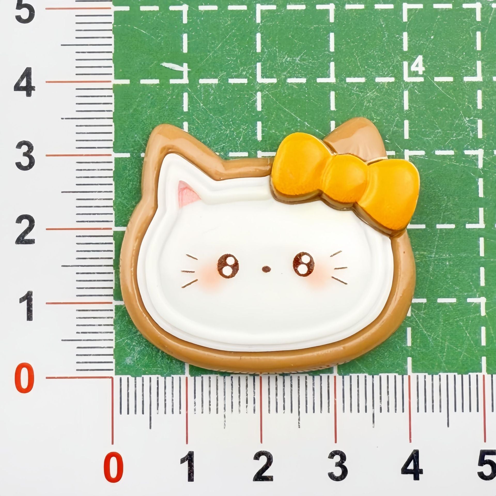 DIY multicolor bowknot kitten Charms Accessories – Customizable Phone Case, Hairpin, Fridge Magnet & Keychain Set