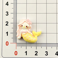 DIY Mermaid Kitten Charms Accessories – Customizable Phone Case, Hairpin, Fridge Magnet & Keychain Set