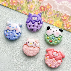 DIY Animal Cookies  Charms Accessories – Customizable Phone Case, Hairpin, Fridge Magnet & Keychain Set