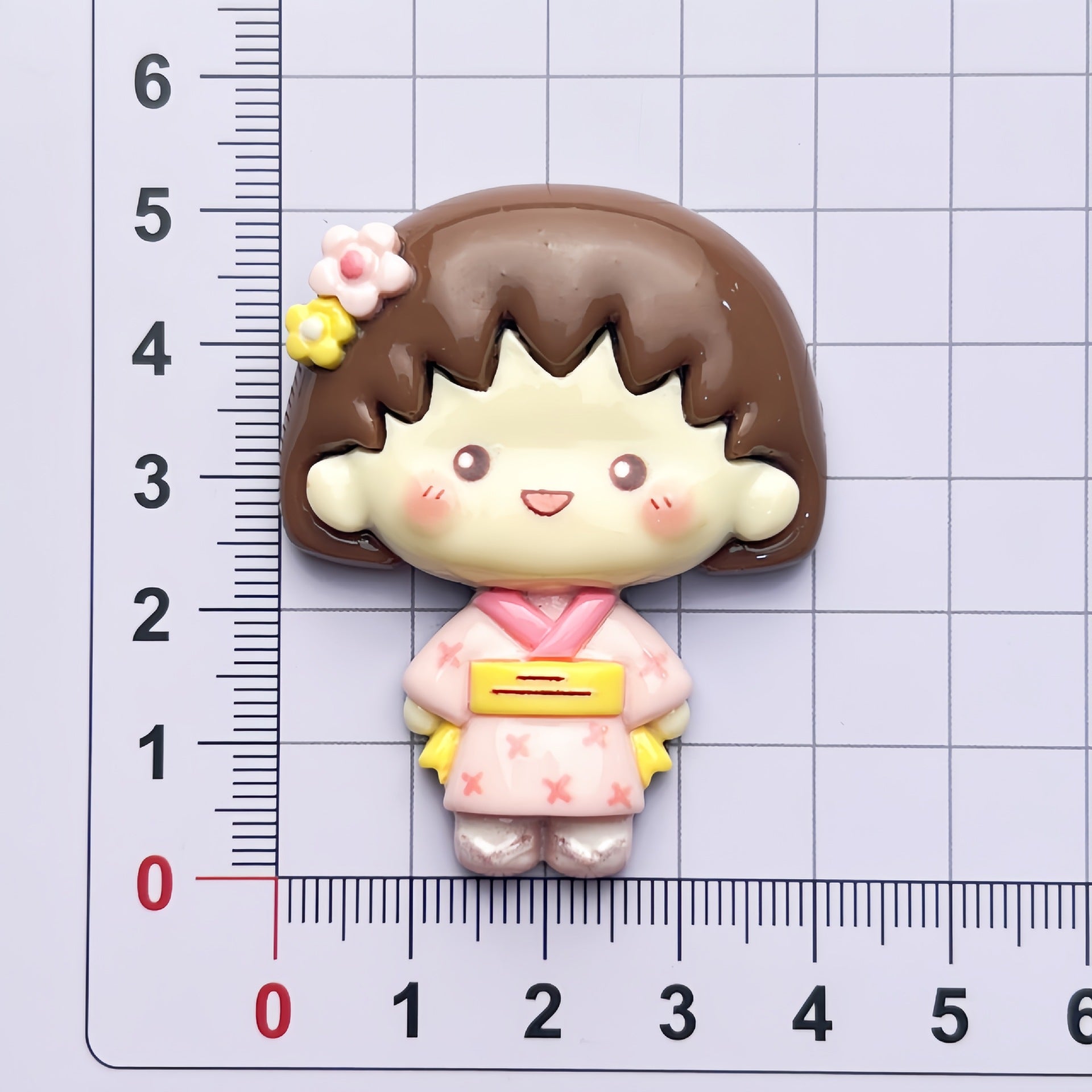 DIY Large Card Resin Girl Charms Accessories – Customizable Phone Case, Hairpin, Fridge Magnet & Keychain Set