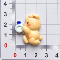 DIY Small Cute Bunny Charms Accessories – Customizable Phone Case, Hairpin, Fridge Magnet & Keychain Set