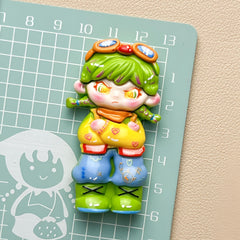 DIY Cute CartoonCharms Accessories – Customizable Phone Case, Hairpin, Fridge Magnet & Keychain Set