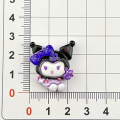 DIY Purple Rice Charms Accessories – Customizable Phone Case, Hairpin, Fridge Magnet & Keychain Set