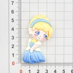 DIY  Princess  Cartoon Charms Accessories – Customizable Phone Case, Hairpin, Fridge Magnet & Keychain Set