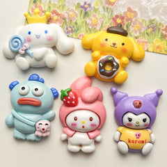 DIY Strawberry Meimei Charms Accessories – Customizable Phone Case, Hairpin, Fridge Magnet & Keychain Set