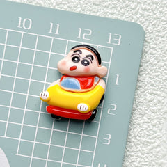 DIY  Milk Tea Drinking Shin-chan Charms Accessories – Customizable Phone Case, Hairpin, Fridge Magnet & Keychain Set